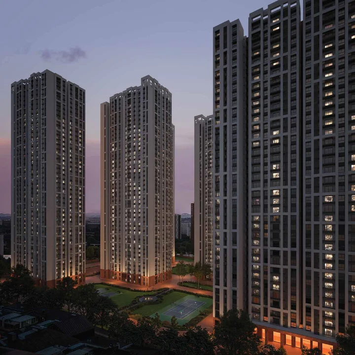 Brigade Belvedere tennis court aerial view